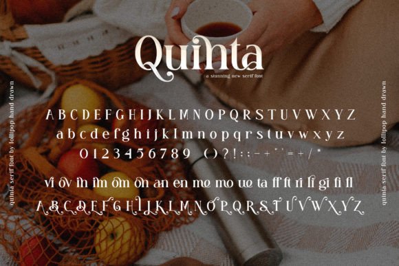 Quinta Font PNG with transparent background - Preview 4