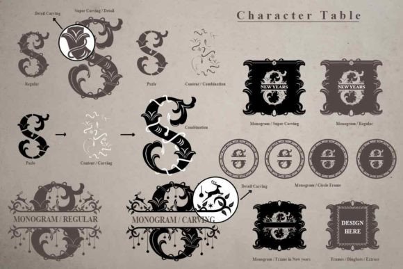Relic Forest Island Iii Font PNG with transparent background - Preview 3