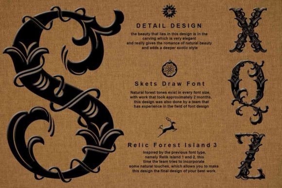 Relic Forest Island Iii Font PNG with transparent background - Preview 5