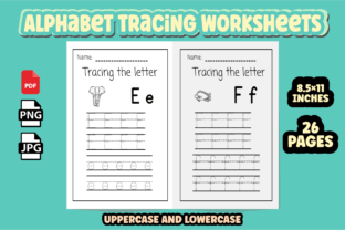 Alphabet Tracing Worksheets for KDP Graphic by MH Creation House ...
