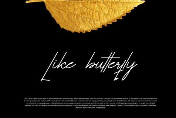 Butterfloo Font PNG with transparent background - Preview 1
