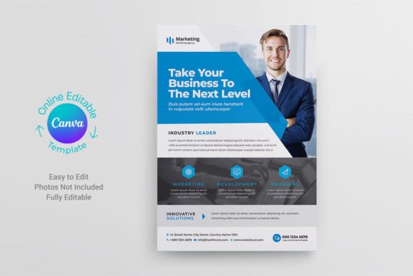 Canva Corporate Business Flyer Template