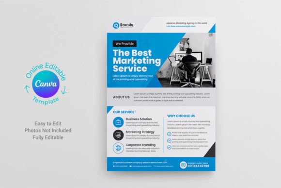 Corporate Flyer Design Canva Template