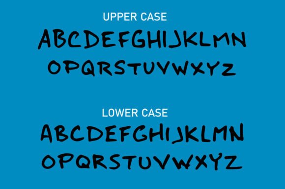 Dave Wrote This Font - Preview 2