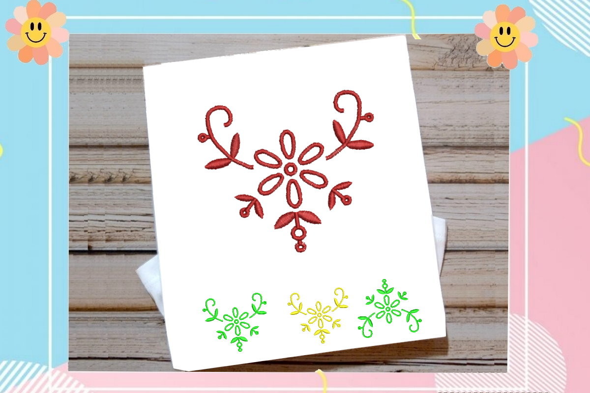 Elegant Flower Border