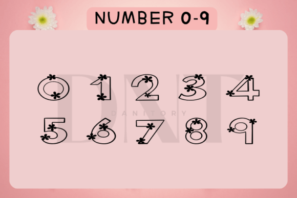 Flower Font - Preview 2