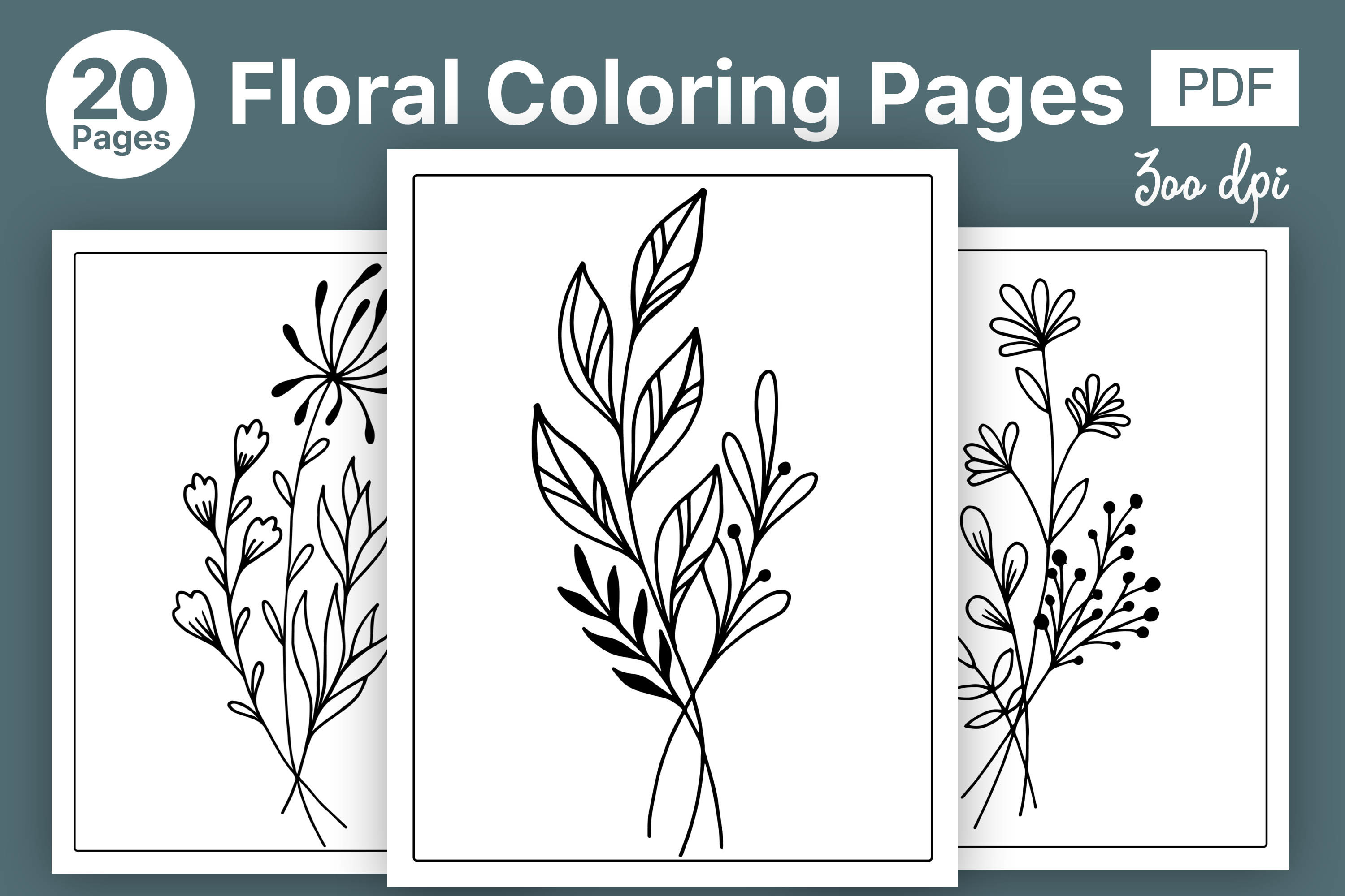 Flowers Colouring Pages for Adults