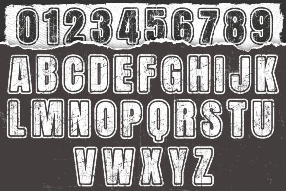 Grunge Diy Distressed Font - Preview 4