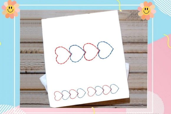 Mini One Line Heart Border