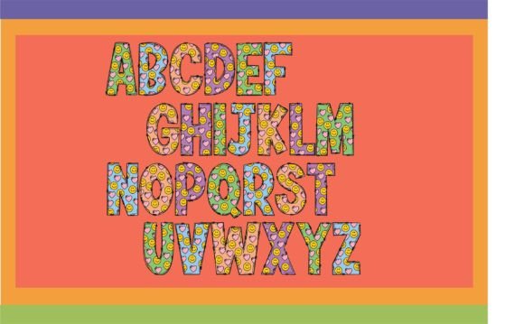 Over Love Font PNG with transparent background - Preview 1
