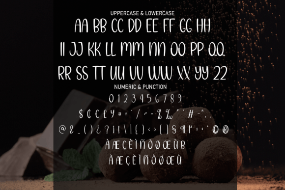 Palm Sugar Font PNG with transparent background - Preview 5