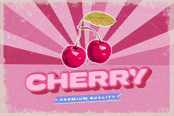 Pink Power Font PNG with transparent background - Preview 6