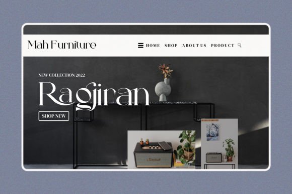 Ragjiran Font PNG with transparent background - Preview 1