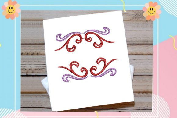 Red and Purple Border