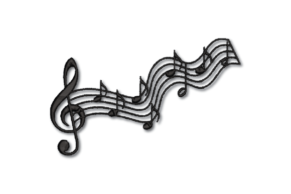 "Silhouette Music Notes” is a Free Modern Machine Embroidery Design designed by Laura's Imperfections from Creative Fabrica!