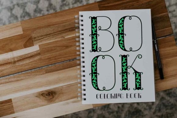 Batick Font PNG with transparent background - Preview 5