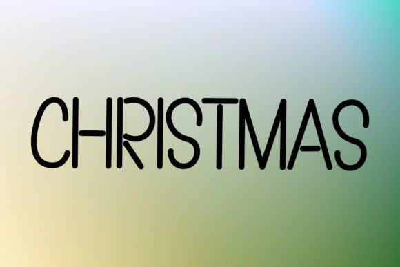 Black Line Font - Preview 1