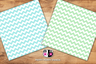 Chevrons Digital Paper Graphic by Peppy Poppy Panda · Creative Fabrica