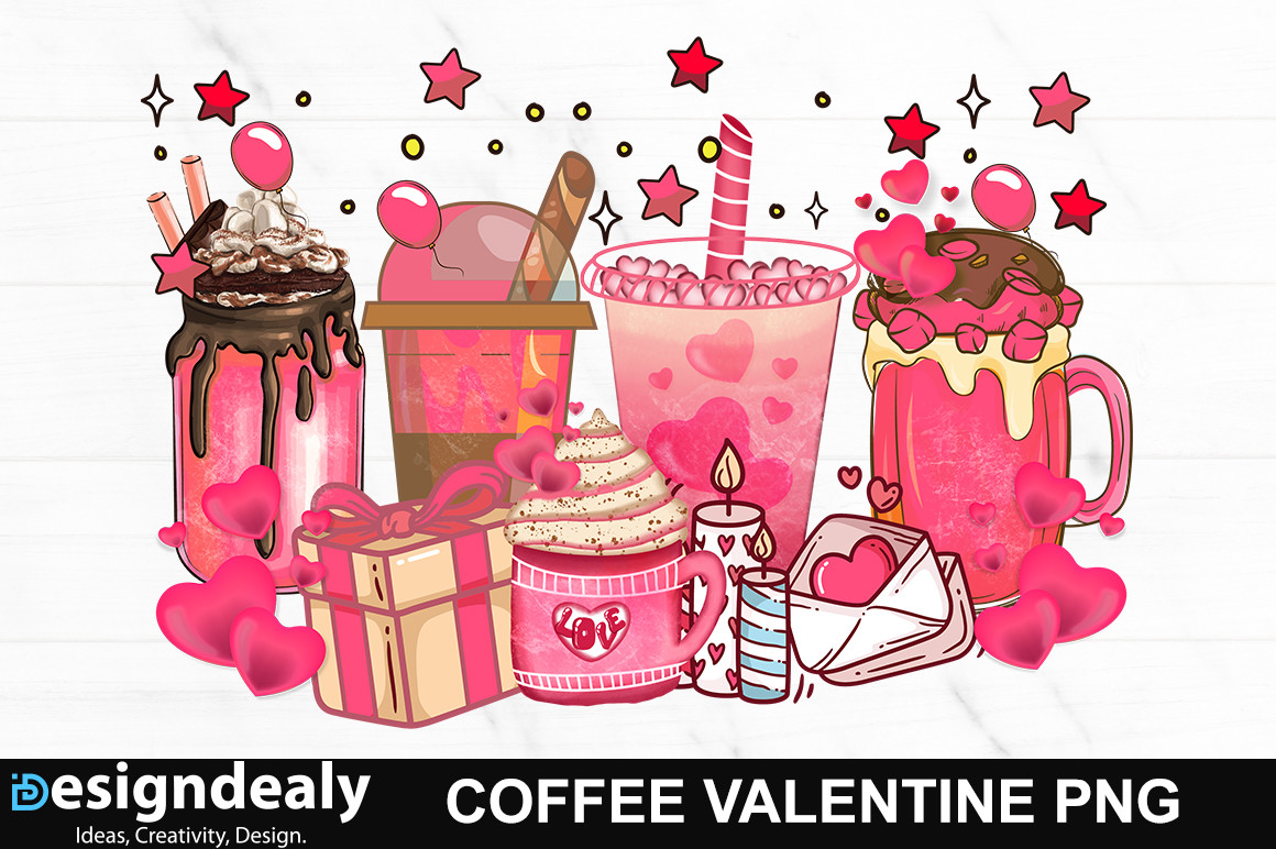 Coffee Valentine PNG Sublimation Graphic by Buysvgbundles · Creative ...