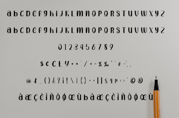 Embrace Family Font PNG with transparent background - Preview 5