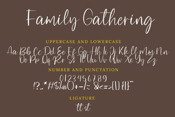 Family Gathering Font - Preview 5