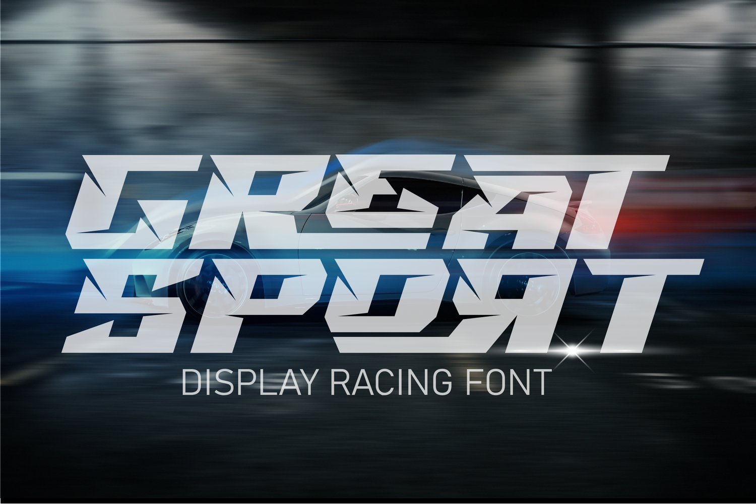 Great Sport font preview for sports branding
