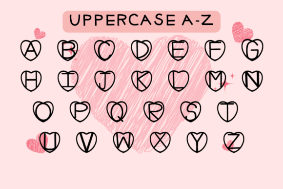 Heart Zig Zag Font - Preview 1