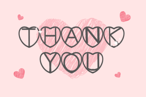 Heart Zig Zag Font - Preview 3
