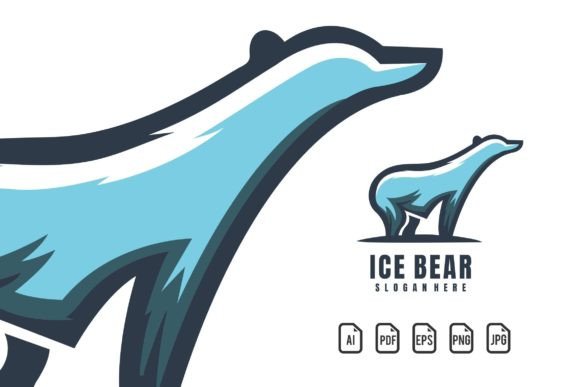 Ice Bear Mascot Logo