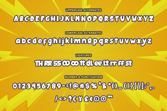 Komikaze Font font preview - 6