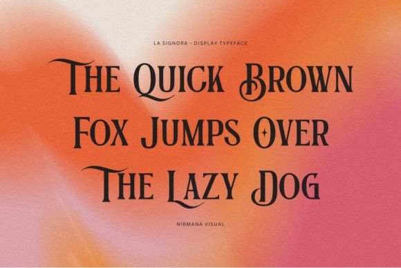 La Signora Font PNG with transparent background - Preview 3