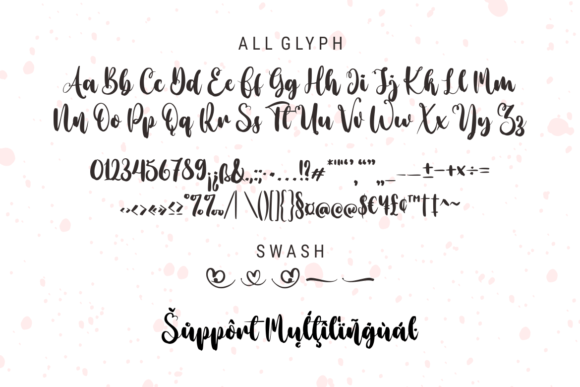 Lovely Clara Font PNG with transparent background - Preview 6