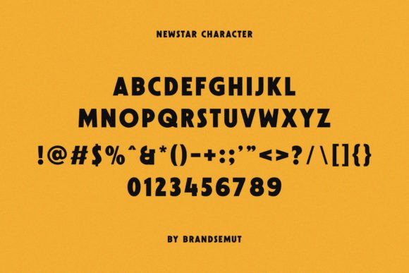 Newstar Font PNG with transparent background - Preview 5