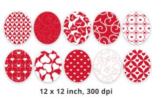 Red Hearts Digital Paper Background Graphic by Lemon Paper Lab ...