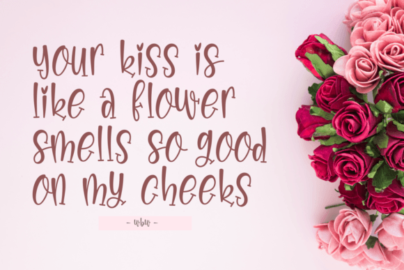 Romantic Time Font PNG with transparent background - Preview 1