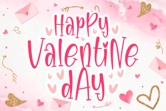 Romantic Time Font PNG with transparent background - Preview 4