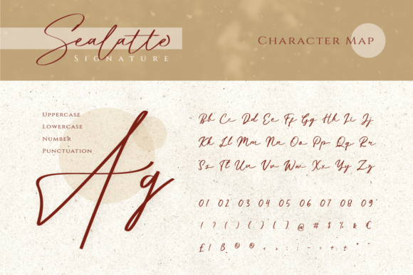 Sealatte Font PNG with transparent background - Preview 1
