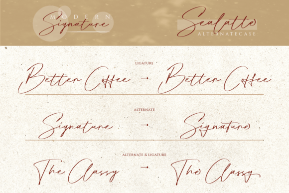 Sealatte Font PNG with transparent background - Preview 4