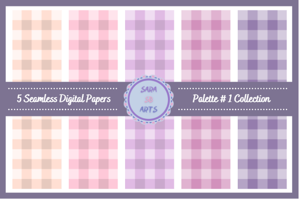 Seamless Gingham Pattern Digital Paper Graphic by sara_sb2000 ...