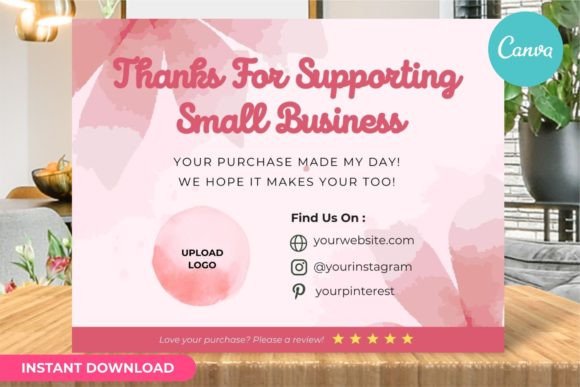 Thank You Card Business Template Canva