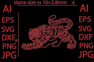 Tigers Rhinestone Design Tiger Rhinestone Design Graphic by Farjana Janu · Creative Fabrica