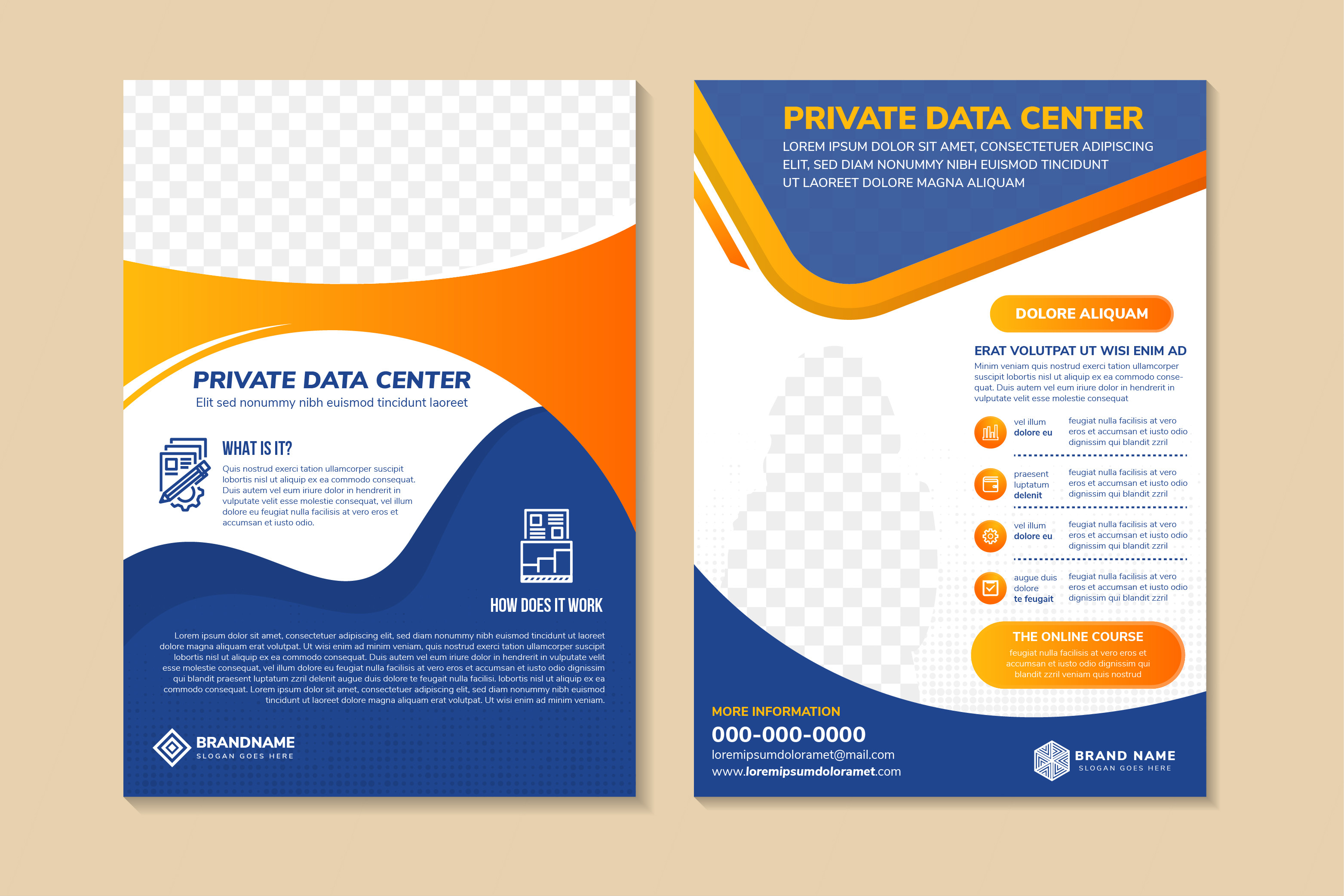 Private Data Vertical Flyer Graphic by noory.shopper · Creative Fabrica