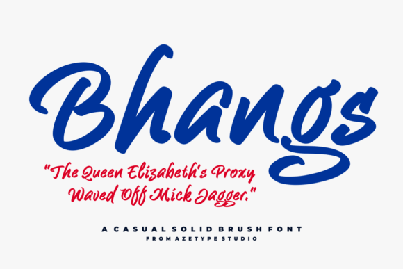 Bhangs Skript-Schriftarten Schriftart Von Azetype
