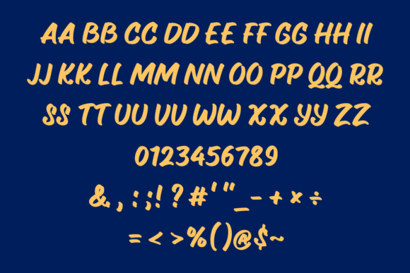 Haughs Font PNG with transparent background - Preview 3