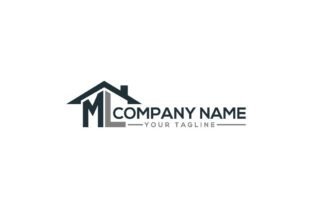 Abstract ML Letter Creative Home Logo