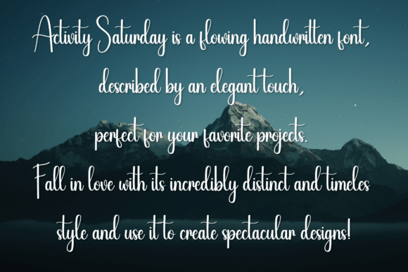 Activity Saturday Font - Preview 4