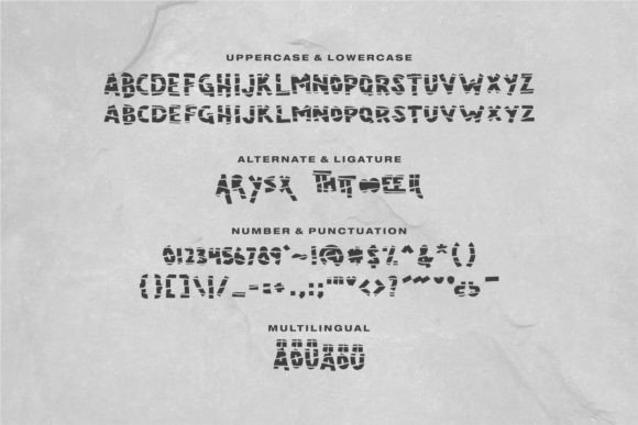 Damax Font PNG with transparent background - Preview 5