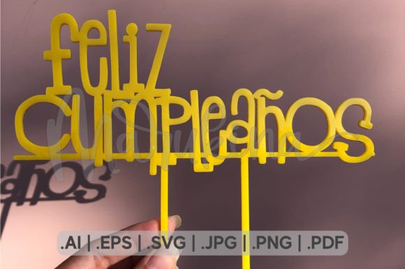 FELIZ CUMPLEAÑOS CAKE TOPPER