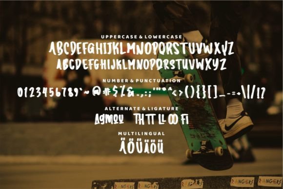Gemuruh Font PNG with transparent background - Preview 5