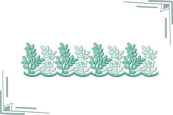 Leaf Border with Cut Work